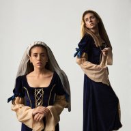 Disfraz Doncella Medieval Azul / Mujer Adulto